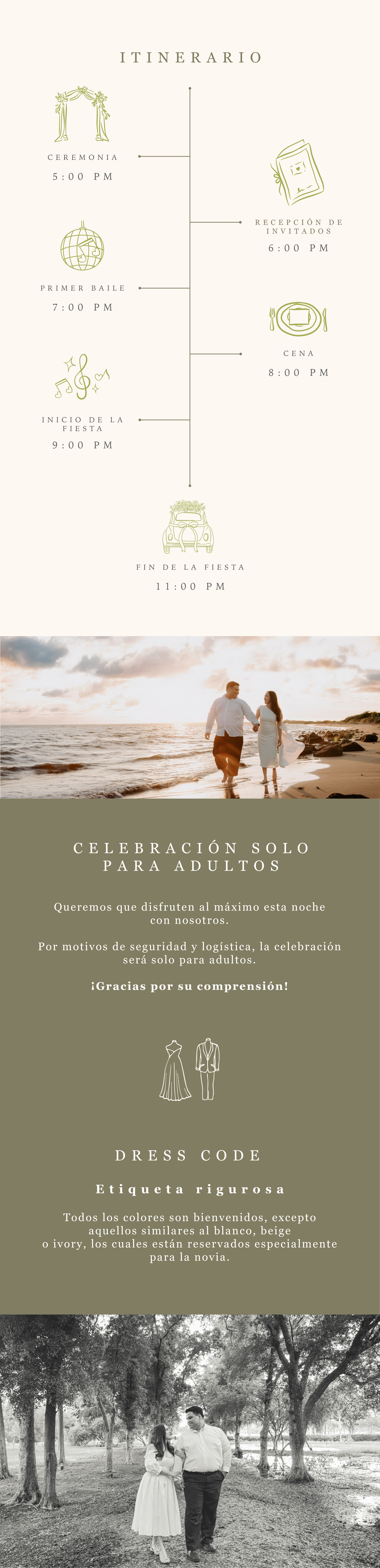 Isaac y Alexia caminando